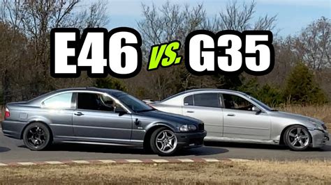 BMW E46 Vs Infiniti G35 Tandems Insane POV Drifting YouTube