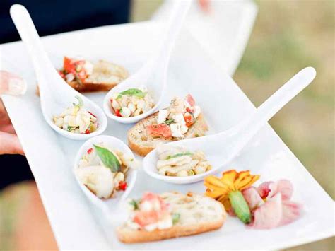 An appetizer menu is the best way to skip a heavy meal and still get a variety of offerings! No, You Don't Have to Serve Dinner at Your Wedding Reception