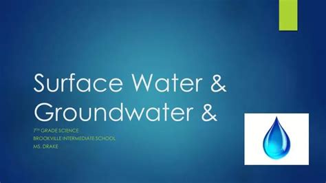 Ppt Surface Water And Groundwater And Powerpoint Presentation Free