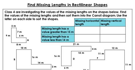 Find Missing Lengths In Rectilinear Shapes Discussion Problems