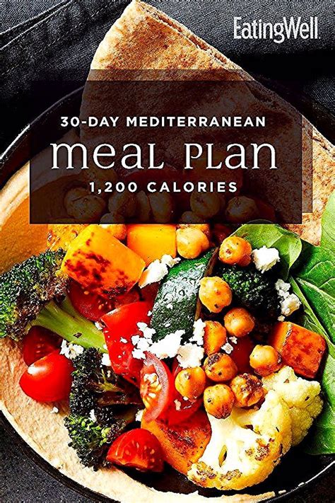 30 Day Mediterranean Diet Meal Plan 1200 Calories Alimentation