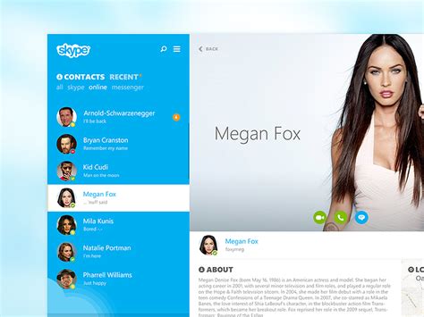 Skype Profile Re Redesign By Stan Gursky On Dribbble