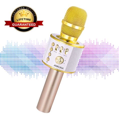 Ankuka Bluetooth Karaoke Microphone 3 In 1 Multi Function Handheld Wi
