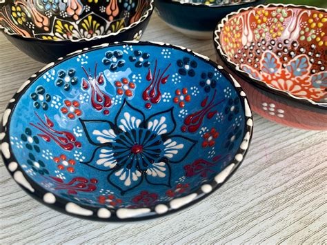 Handmade Turkish Bowl Ceramic Set Turkish Ceramic Dinnerware Etsy