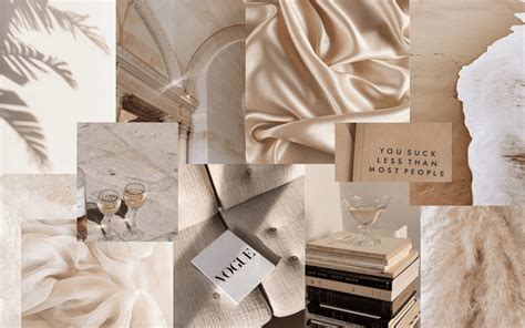 Beige Collage Wallpapers Wallpaper Cave