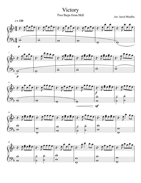 Victory Sheet Music For Piano Download Free In Pdf Or Midi