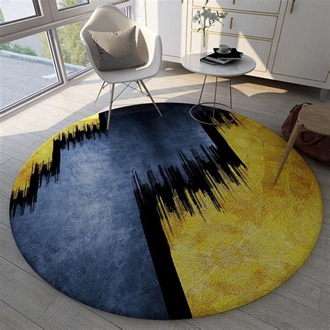 Abstract Inspired Round Rug Apollobox