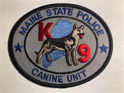 Maine State Police K9 Unit Patch Ebay