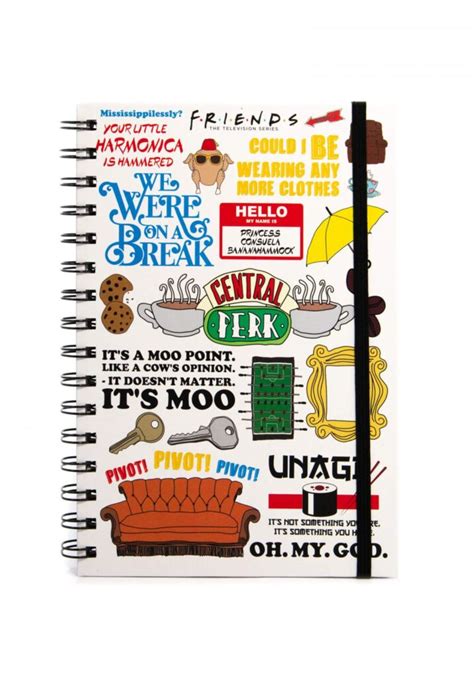 Libreta A5 Friends The One With The Quotes Fanatelli Posters And Ts