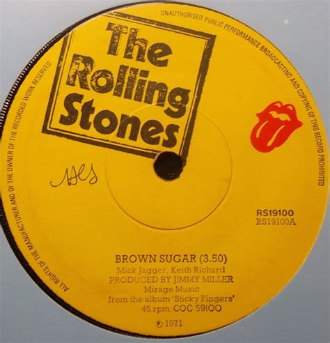 The Rolling Stones Brown Sugar 1971 Vinyl Discogs