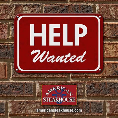 Help Wanted At America's Favorite Family Steakhouse ...