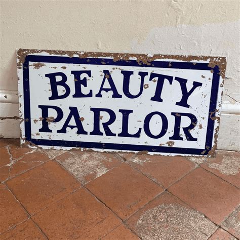 Beauty Parlor Metal Advertising Wall Sign