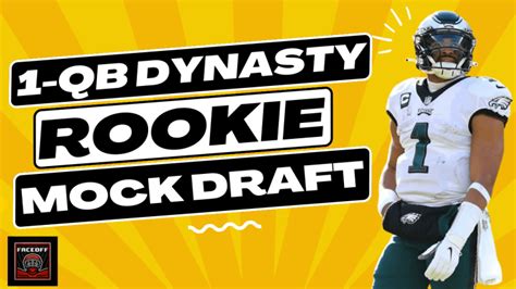 1qb Dynasty Rookie Mock Draft March Fantasy Football