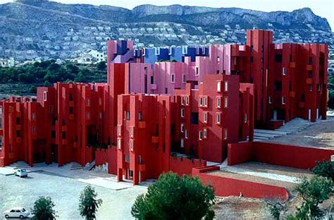 Ricardo Bofills La Muralla Roja Aka Red Wall In Calpe