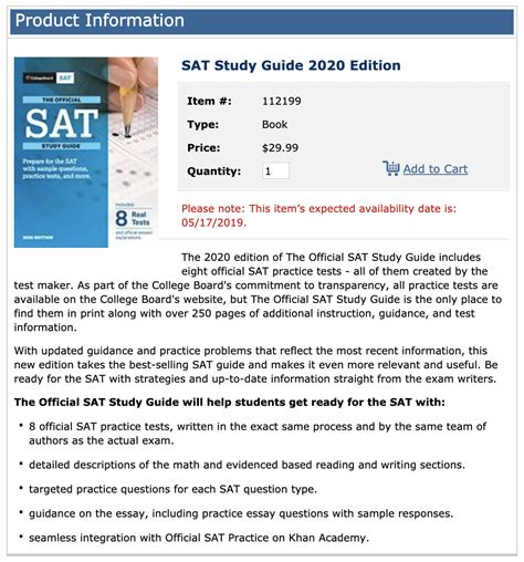 Everything You Need To Know About The New Sat® Study Guide 2020 Edition