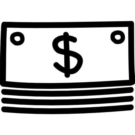 Money Stack Hand Drawn Outline Free Commerce Icons