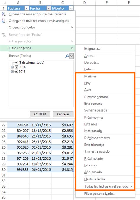 Filtrar Datos Por Fecha En Excel Excel Total