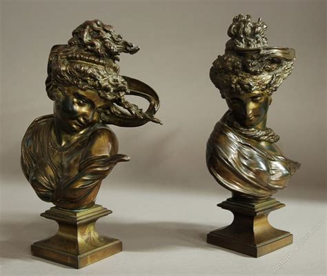 Antiques Atlas Pair Of Bronzes Of Windswept Young Ladies