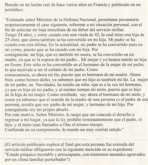 Lo que leo en la wed: Carta militar