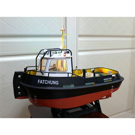 Toys And Hobbies Mini Tugboat Rescue Simulation Rc Scale 118 Abs Wooden