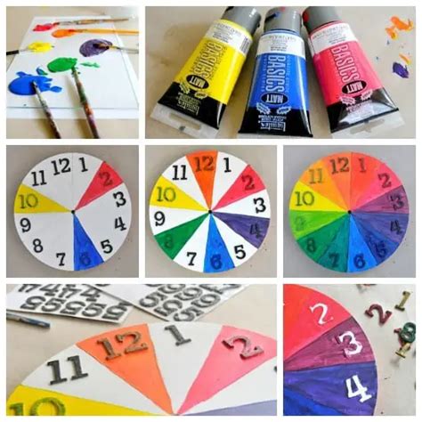 Color Wheel For Kids Make A Cool Clock · Craftwhack