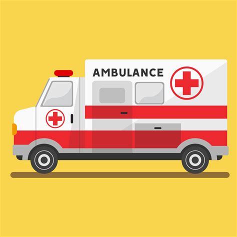 Flat Ambulance Paramedic Vehicle 952529 Vector Art At Vecteezy