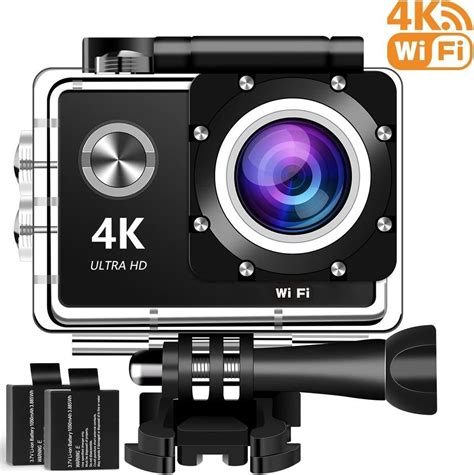 4k Action Camera 16mp Wifi Ultra Hd Underwater Waterproof