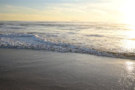 Beach At Sunset Oxnard California Stock Photo Image Of Bright