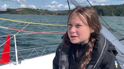 Greta Thunberg Climate Change Activist Sets Sail From Plymouth Bbc News