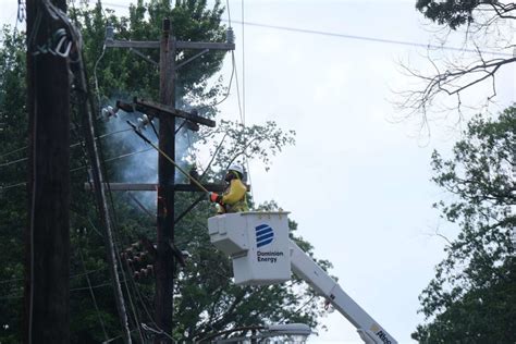 Update Power Outage In N Arlington After Pole Catches Fire