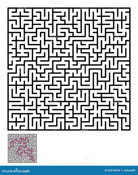 Enigma Do Labirinto Do Labirinto Ilustração Do Vetor Ilustração De