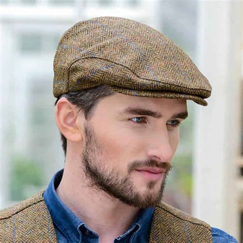 Brown Wool Flat Cap Made In Ireland