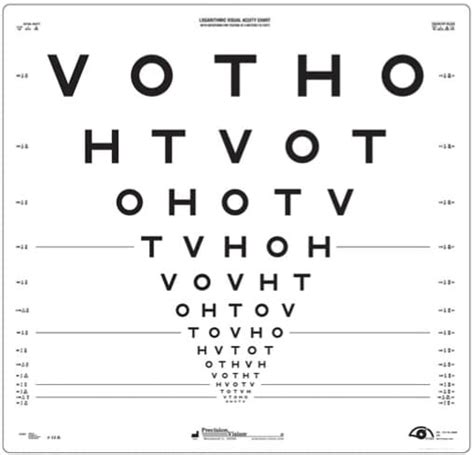 Hotv Series Etdrs Chart 3 Precision Vision