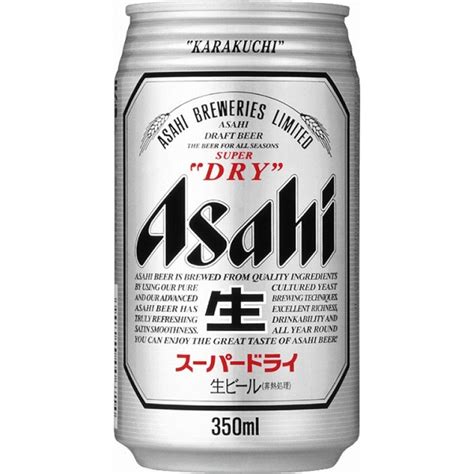Asahi Super Dry Beer 350ml Can
