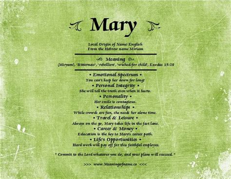 Mary Name Meaning Bible Meaning Behind Name
