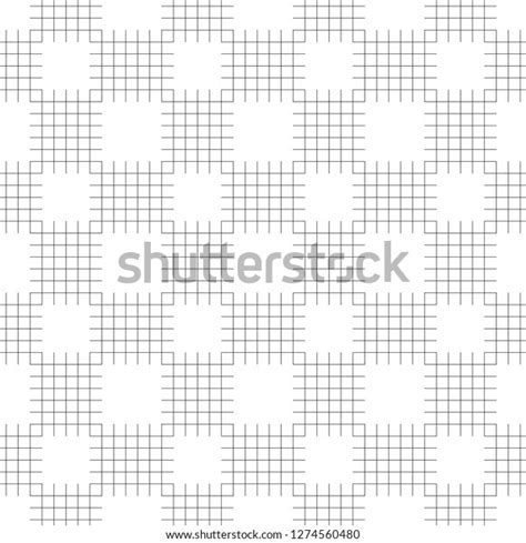 Seamless Horizontal Vertical Lines Pattern Vector Stock Vector Royalty