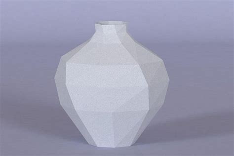 Printable 3d Paper Vase Template