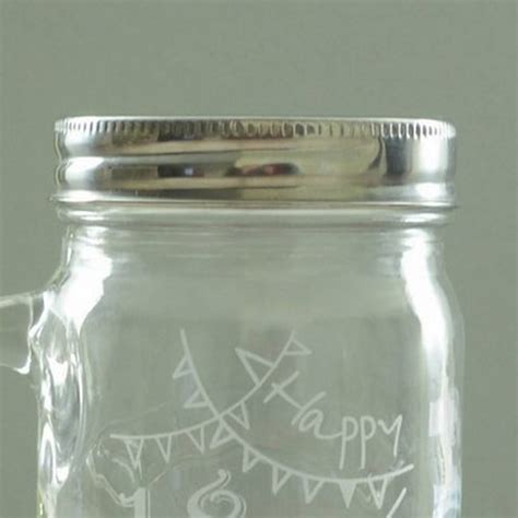 18th Birthday Personalised Engraved Drinking Jar By Chalk And Cheese