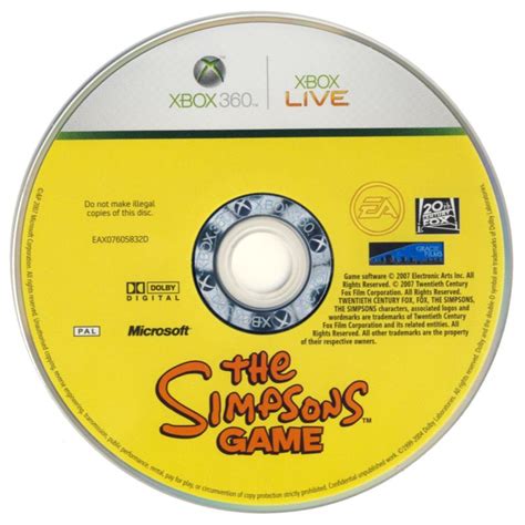 The Simpsons Game 2007 Xbox 360 Box Cover Art Mobygames