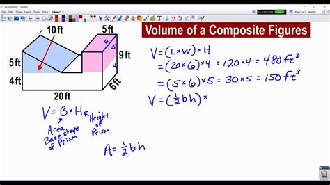 Volume Of Composite Figures 2 Examples Youtube