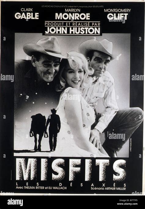 Los Misfits Año 1961 Eeuu Director John Huston Clark Gable Marilyn
