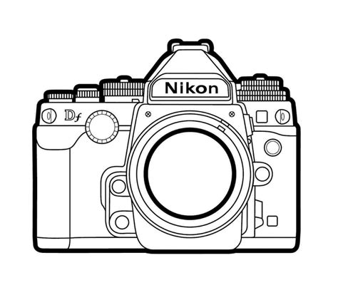 Image Nikon Camera Drawing Result For Lsr Line Dslr Nikon Camera