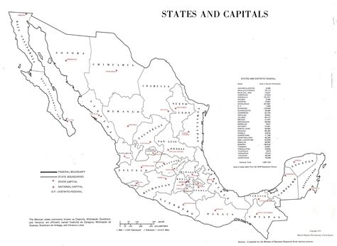 Large Map Of Mexico States And Capitals