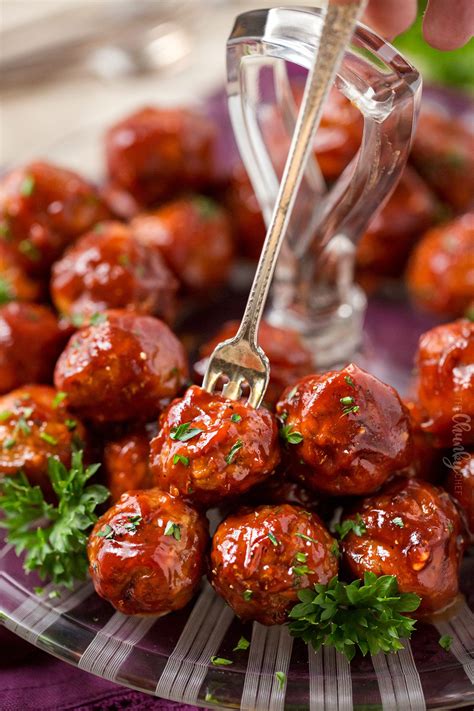 Cranberry Bbq Crockpot Meatballs The Perfect Appetizer For A Party Or