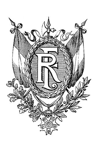 Vetores De Brasão De Armas Emblema Da República Francesa E Mais Imagens