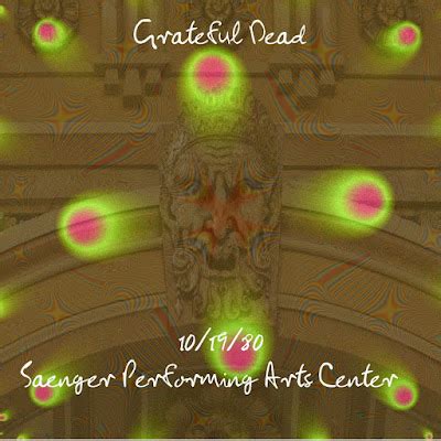 Grateful Dead Cover Art: Grateful Dead 10/19/80