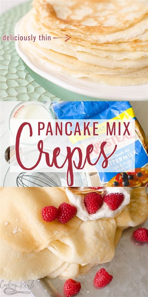 Easy Pancake Mix Crepes Cooking With Karli