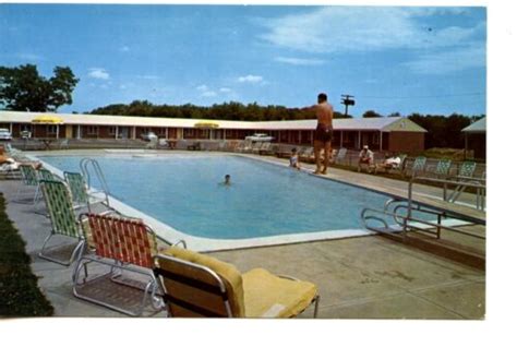 Esquire Motel Swimming Pool Seekonk Massachusetts Vintage Advertising