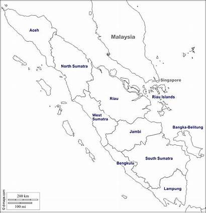 Sumatra Map Indonesia Maps Provinces Outline Blank