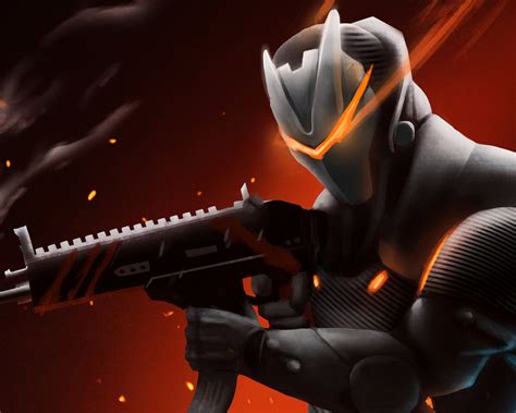1280x1024 Omega With Rifle Fortnite Battle Royale 1280x1024 Resolution